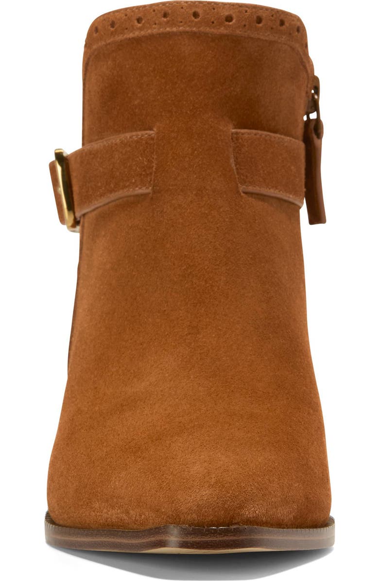 Cole Haan Norella Buckle Bootie, Alternate, color, Tobacco Suede