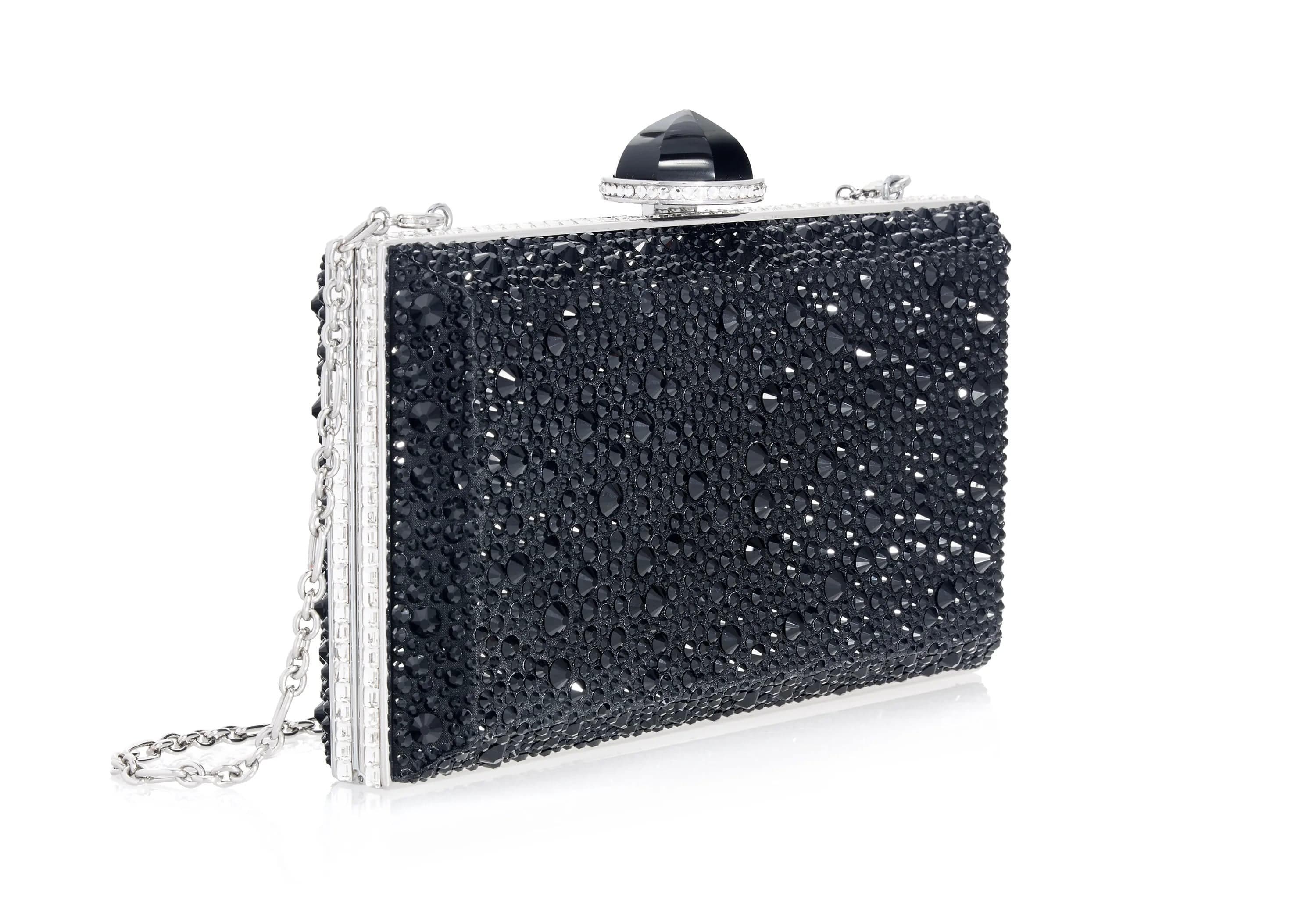 Skylar Clutch, Alternate, color, Silver Jet