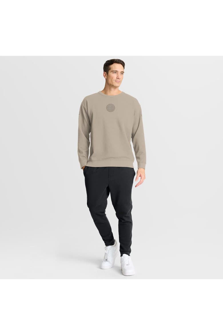 Men's Fanatics Tan New York Islanders Authentic Pro Road Tri-Blend Sweatshirt, Alternate, color, Tan