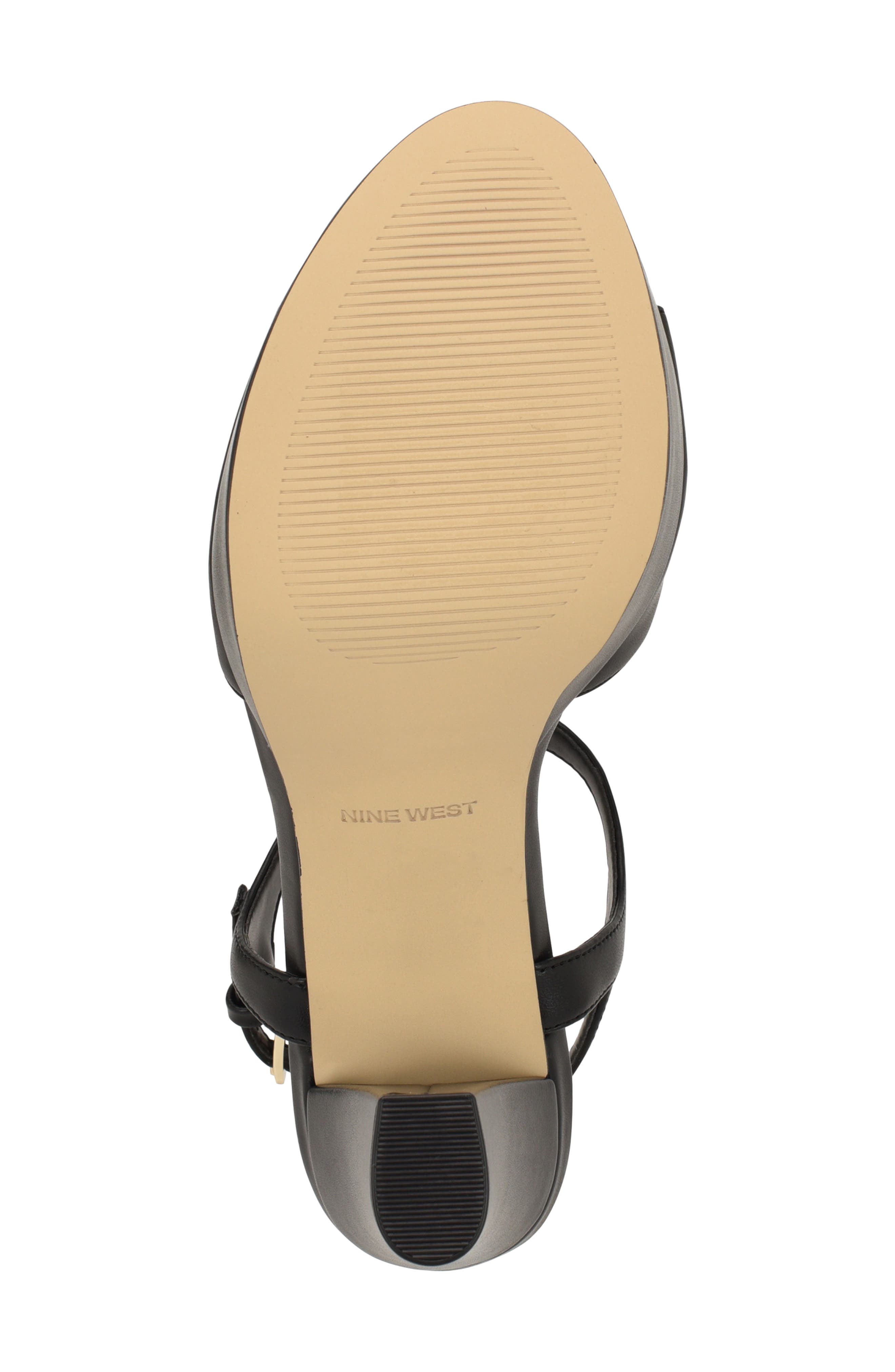 Nine West Naini Ankle Strap Platform Sandal, Alternate, color, Black