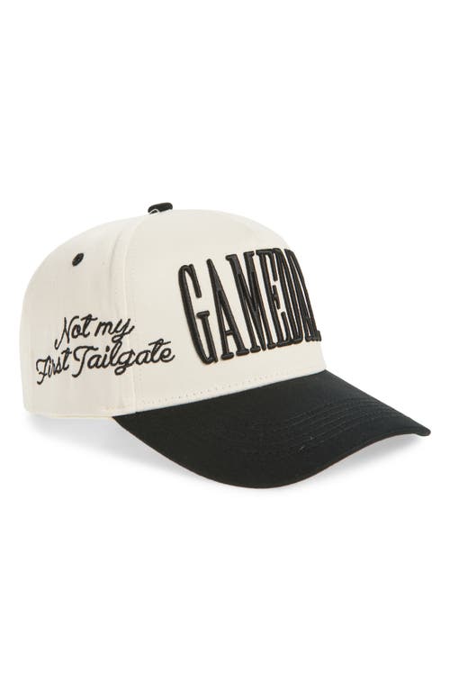 Kenzkustomz Gameday Canvas Snapback Baseball Cap In Brown