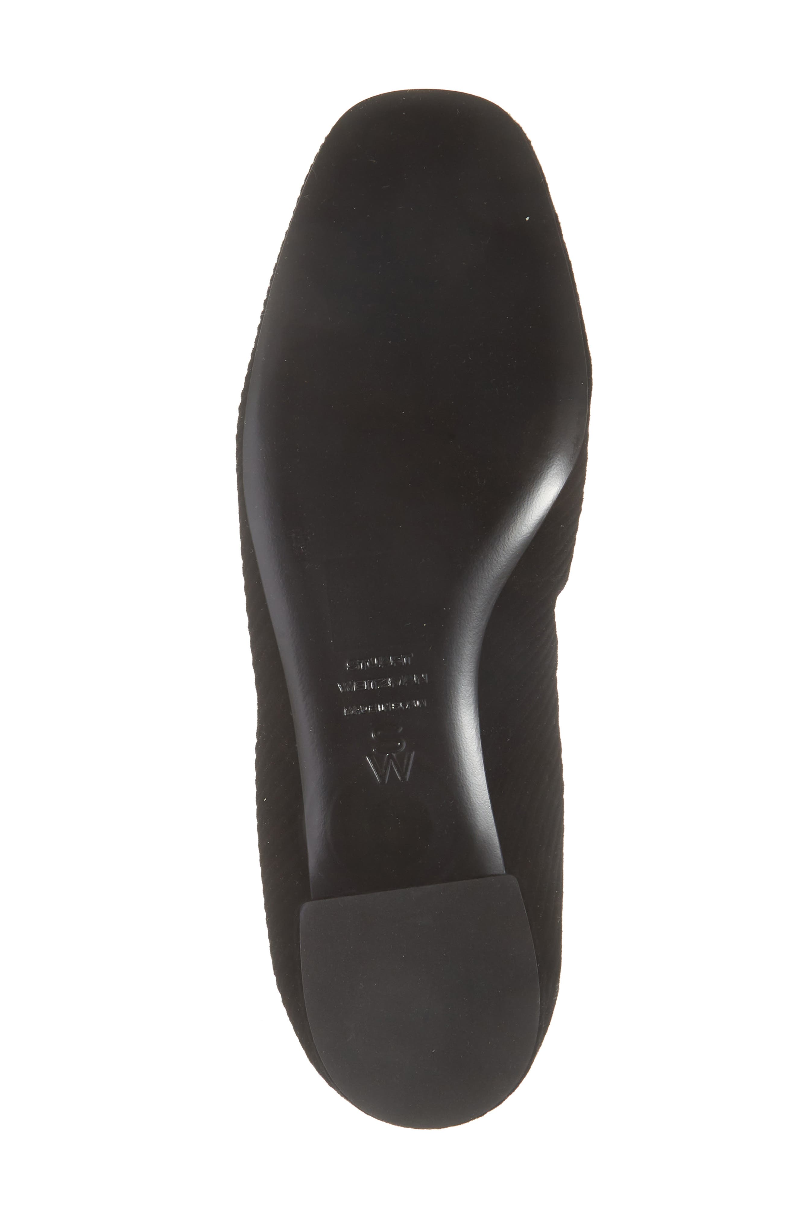 Stuart Weitzman Bria Ballet Flat, Alternate, color, Black/ Black