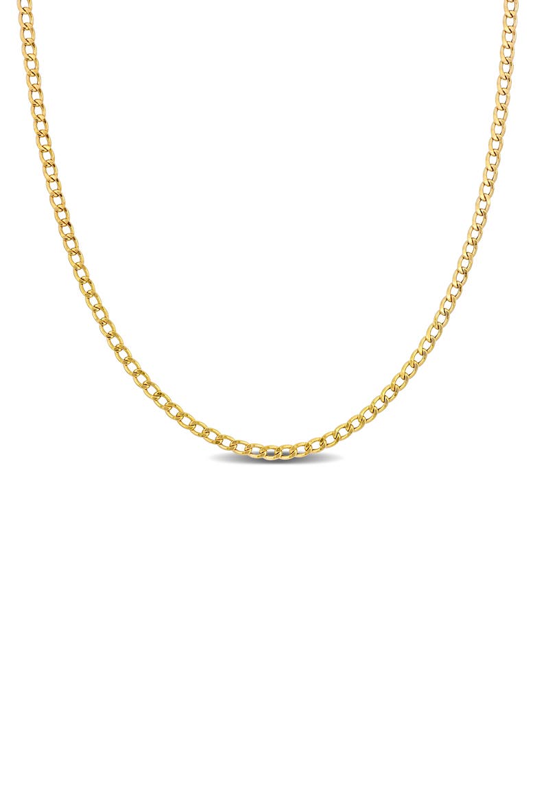 Curb Chain Necklace, Main, color, GOLD