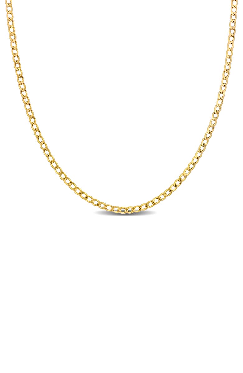 DELMAR Curb Chain Necklace, Main, color,