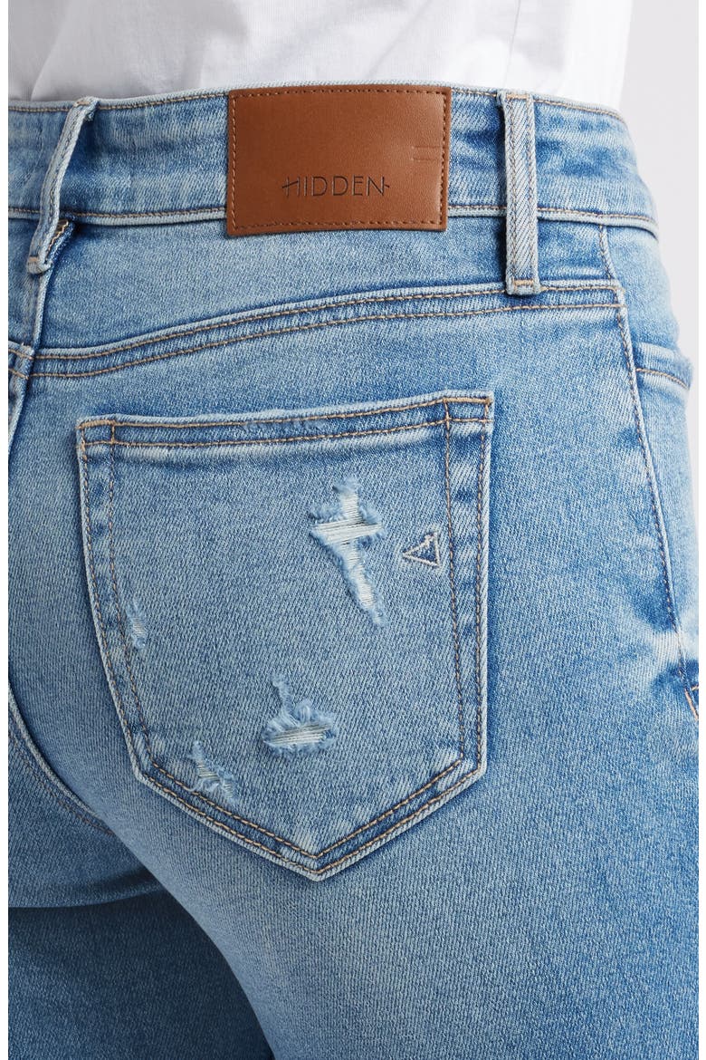 Patch Pocket Flare Jeans, Alternate, color, MEDIUM WASH