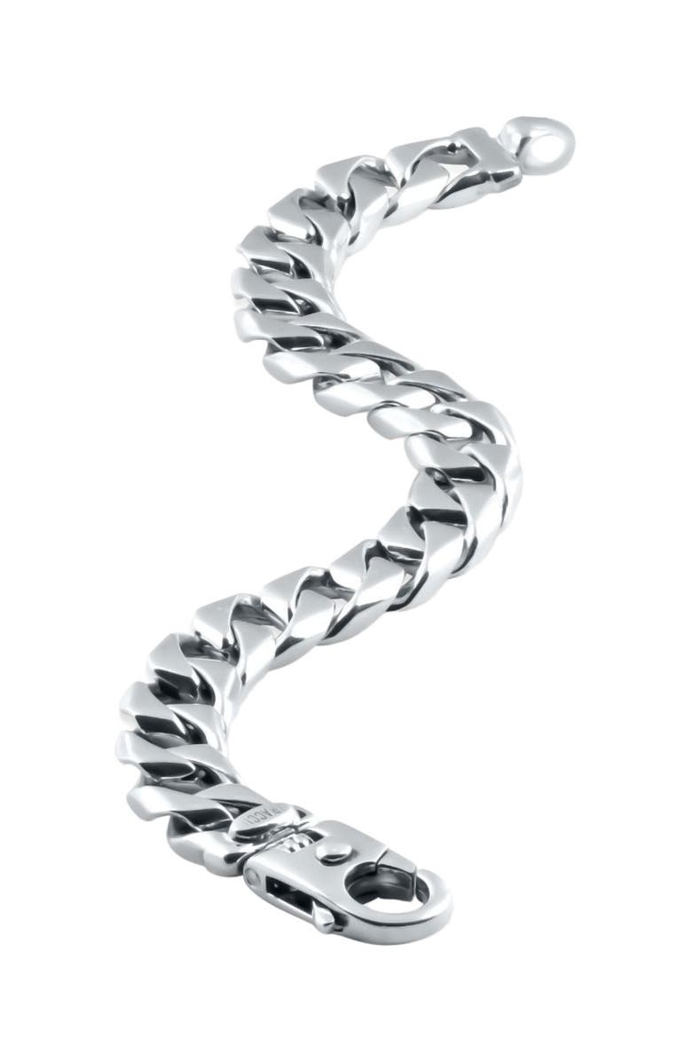 Bliss Diamond Solid 107.8 gram Platinum 11.5mm Heavy Franco Link Lobster Clasp Bracelet 8.5", Alternate, color, 