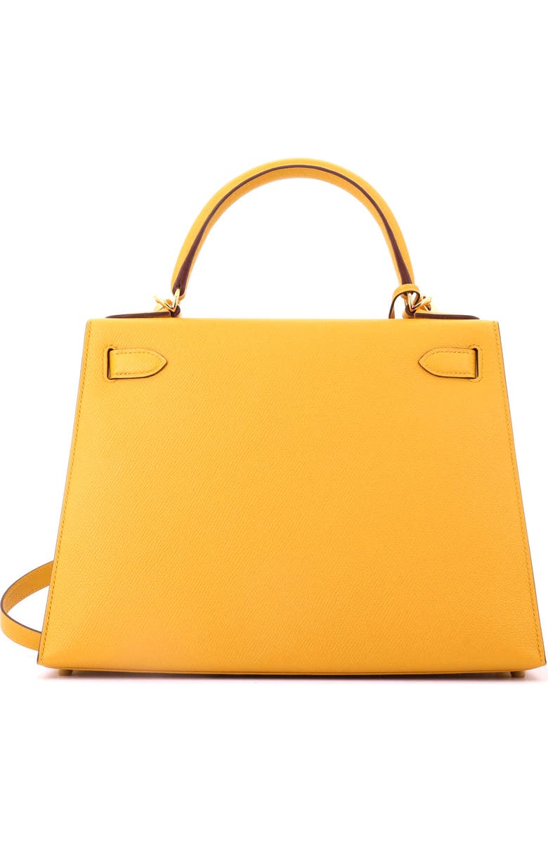 Pre-Owned Hermes Kelly Handbag Yellow Epsom with Gold Hardware 28, Alternate, color, Jaune Ambre