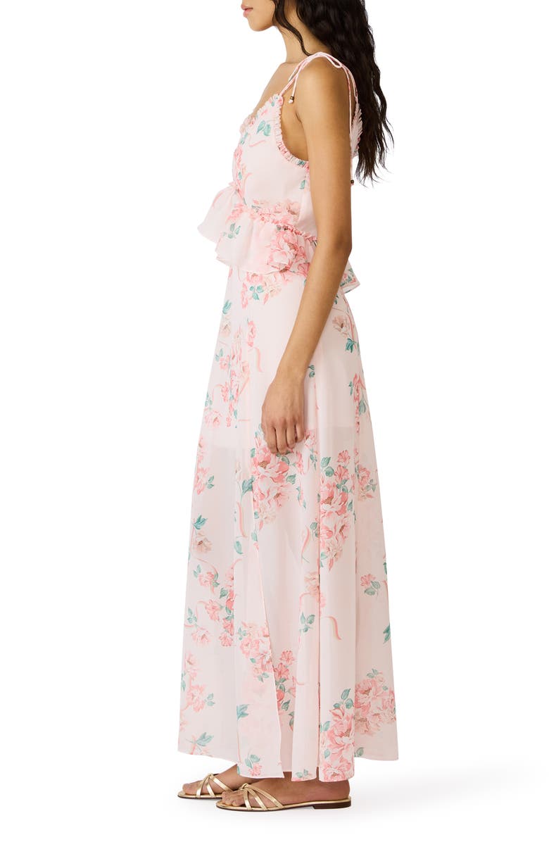 Steve Madden Jaila Ruffle Floral Maxi Dress, Alternate, color, 