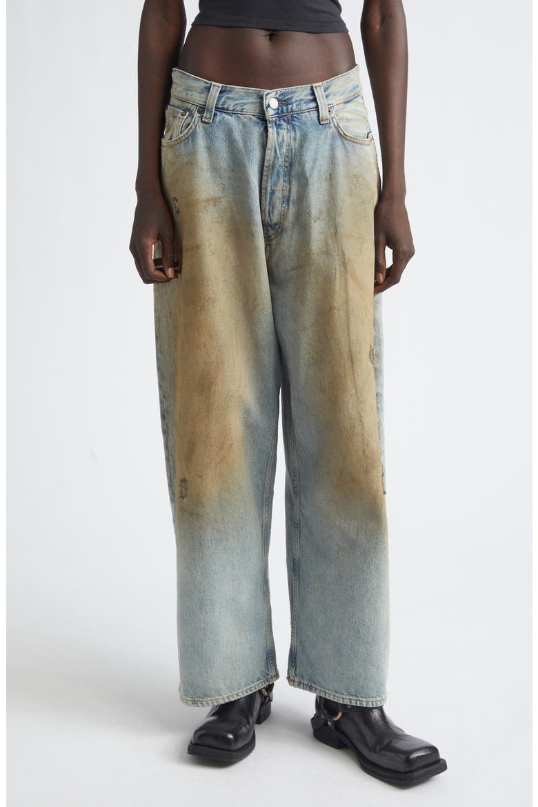 2023 Loose Fit Baggy Wide Leg Jeans, Main, color, MID BLUE