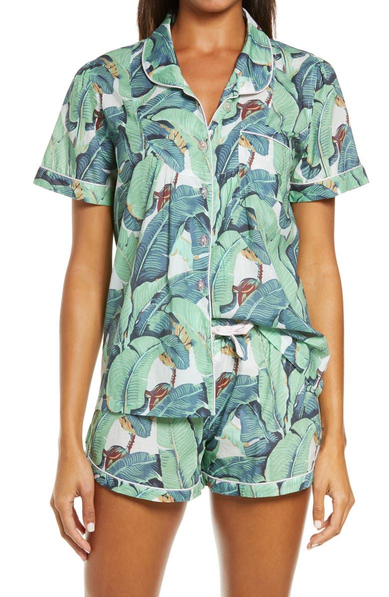 Sant and Abel Martinique<sup>®</sup> Banana Leaf Short Pajamas, Main, color, 
