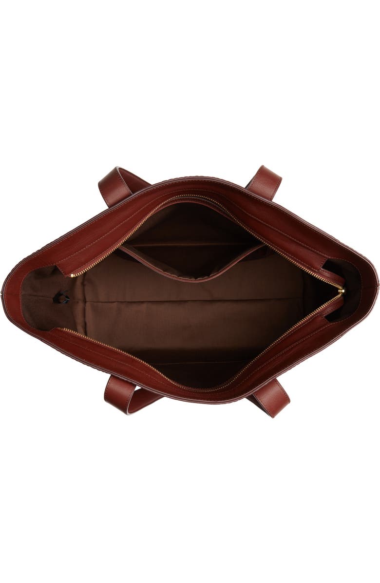 Nordstrom Celia Croc Embossed Leather Tote, Alternate, color,