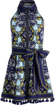 Alice + Olivia Lucy Print Mini Shirtdress