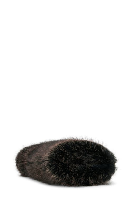 Azalea Wang Lisboa Cuffed Faux Fur Bootie In Black