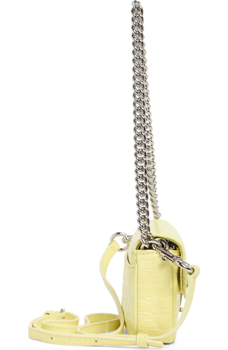 Marc Jacobs The Mini Leather Shoulder Bag, Alternate, color, Tender Yellow