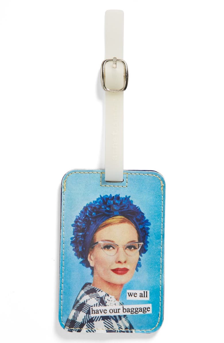 ANNE TAINTOR 'We All Have Our Baggage' Luggage Tag, Main, color, 