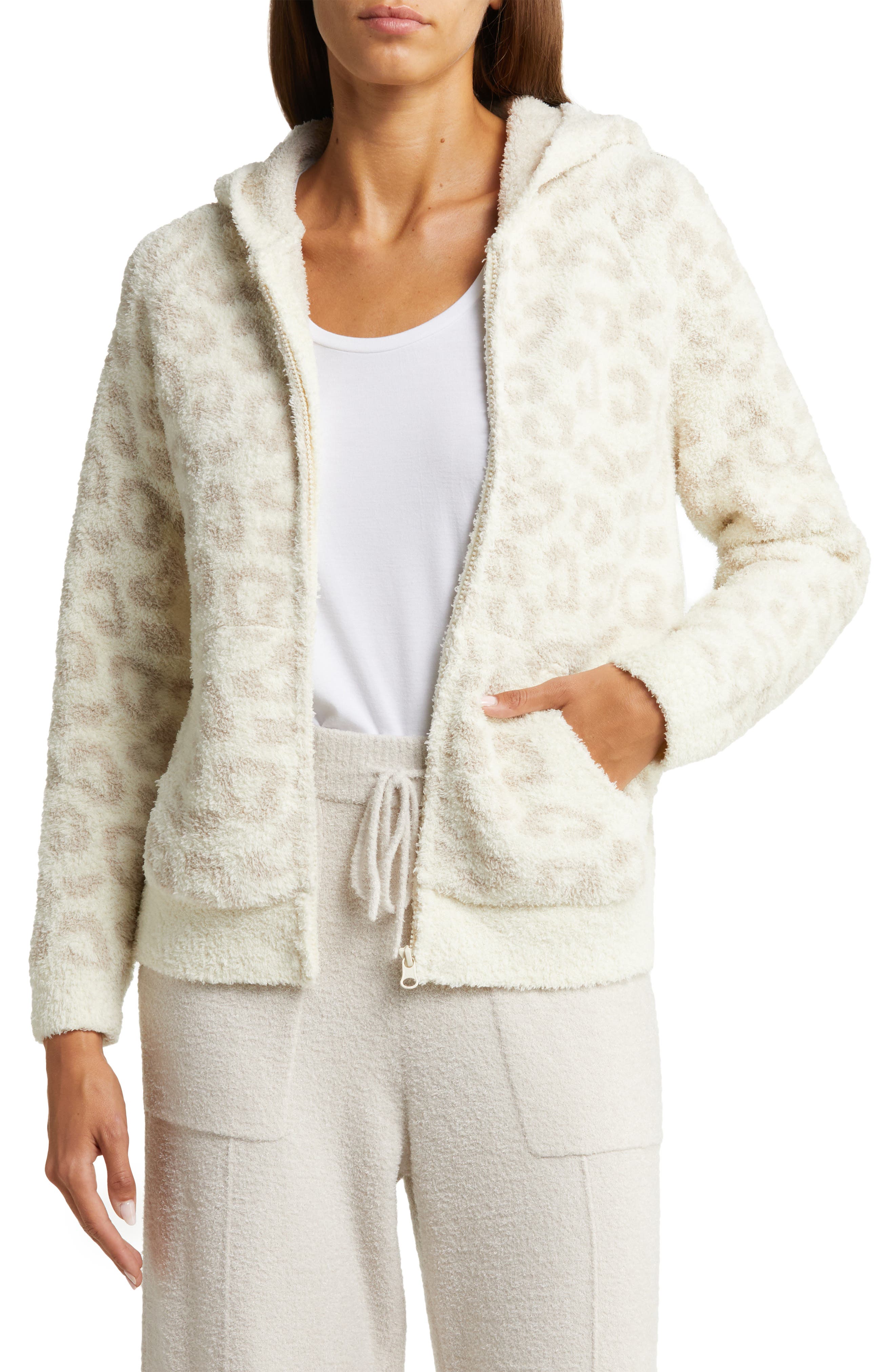 Barefoot Dreams® CozyChic™ Cheetah Print Zip Hoodie