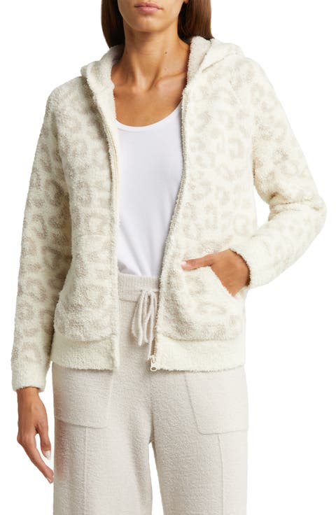 CozyChic™ Cheetah Print Zip Hoodie
