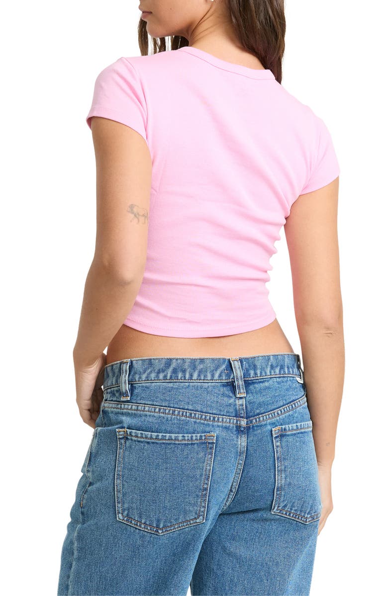 Billabong Wonderful Garden Graphic Cotton Crop T-Shirt, Alternate, color, Prism Pink