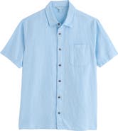 Seasalt Cornwall Carne Short Sleeve Linen Button-Up Shirt
