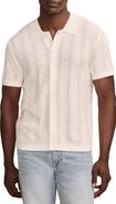 Lucky Brand Textured Button-Up Polo Sweater