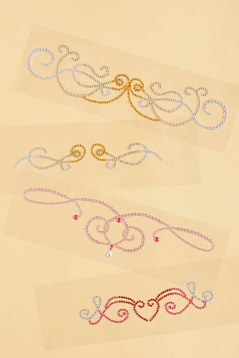 Y2k Baby Rhinestone Tattoo Set, Alternate, color, White