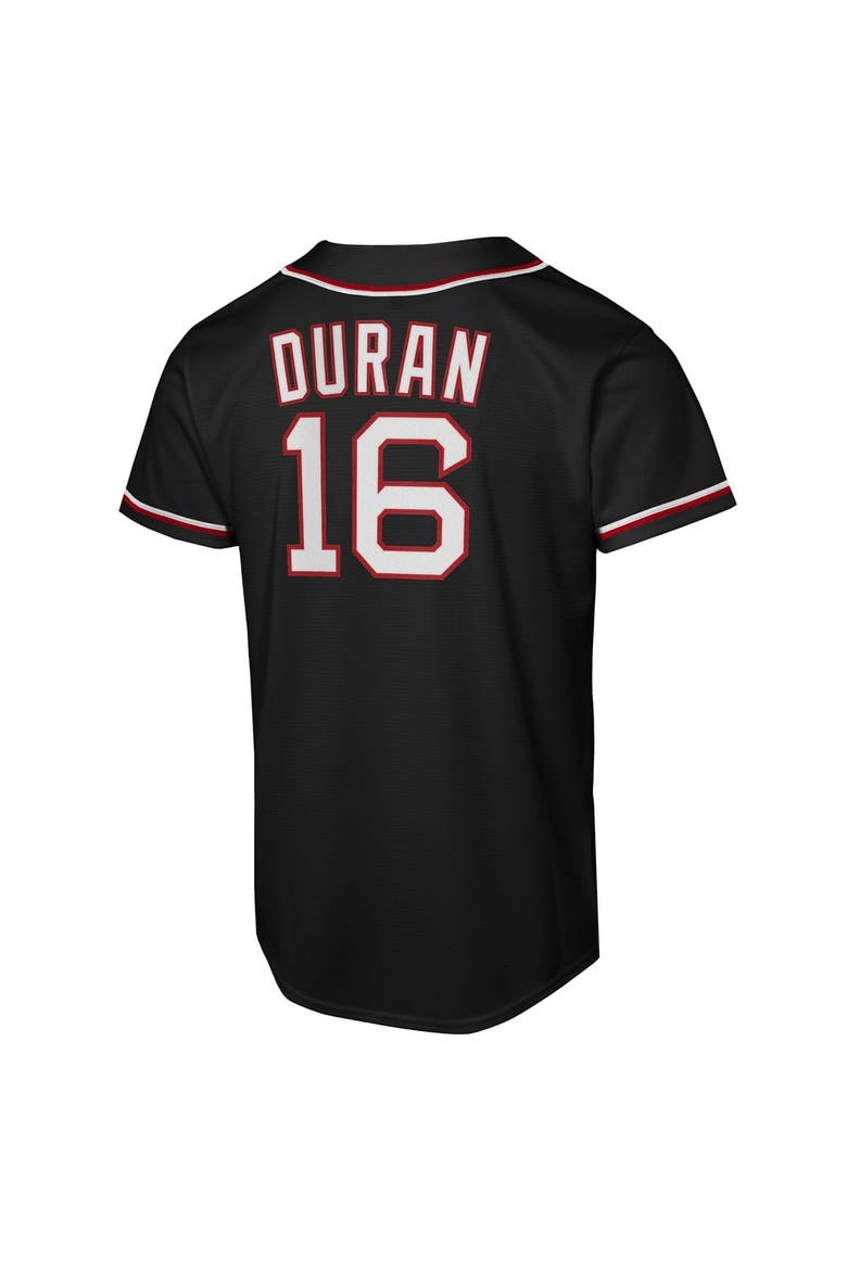 Youth Nike Jarren Duran Black Boston Red Sox Fashion Replica Player Jersey, Alternate, color, Black
