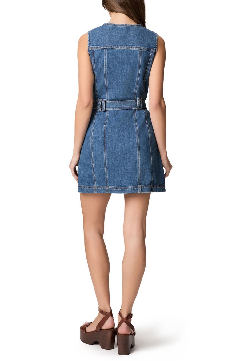 Maxine Button-Up Denim Minidress, Alternate, color, SEAFARE