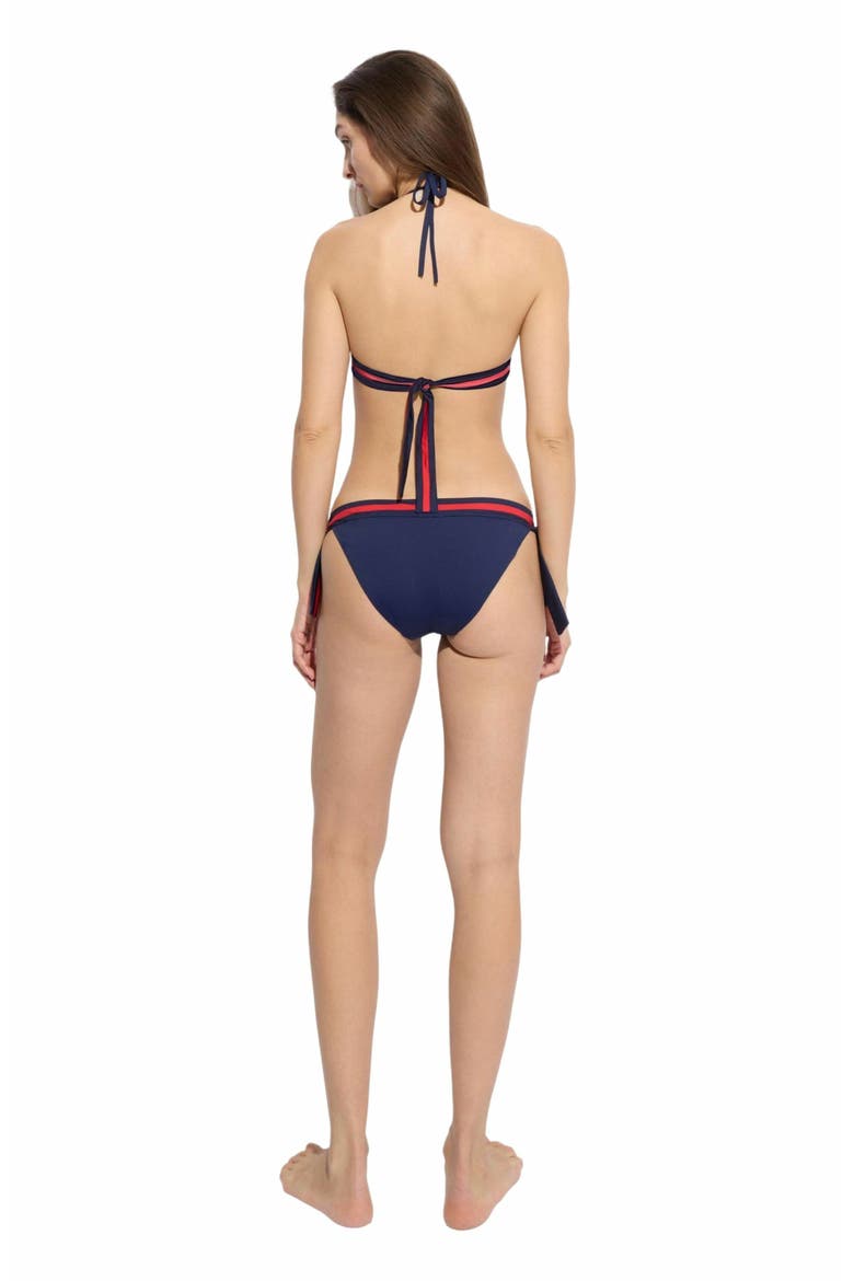 Women's Solid Side Tie Bikini Bottom - Vilebrequin X Ines De La Fressange, Alternate, color, BLEU MARINE