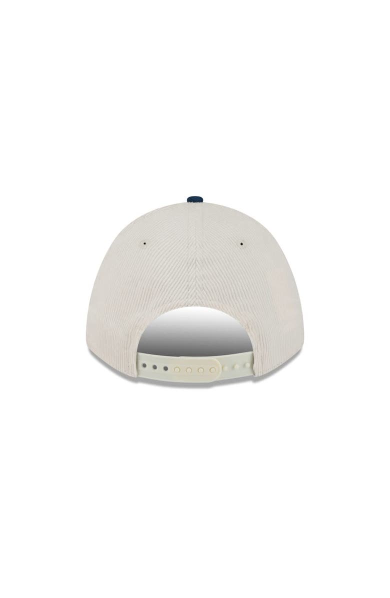 New Era Men's New Era Cream/College Navy Seattle Seahawks Two-Tone Sided Corduroy 9FORTY A-Frame Adjustable Hat, Alternate, color, Cream