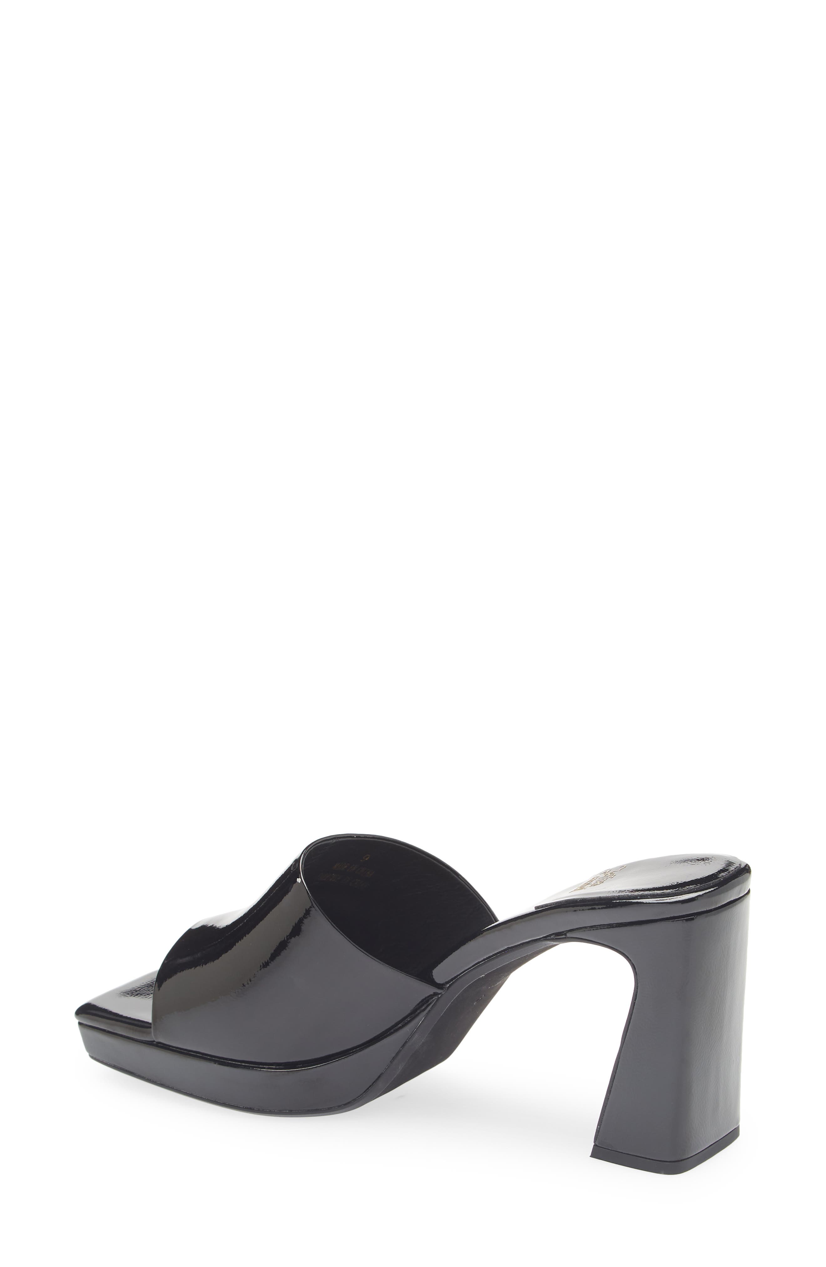 Jeffrey Campbell Dress Code Sandal, Alternate, color, Black Patent