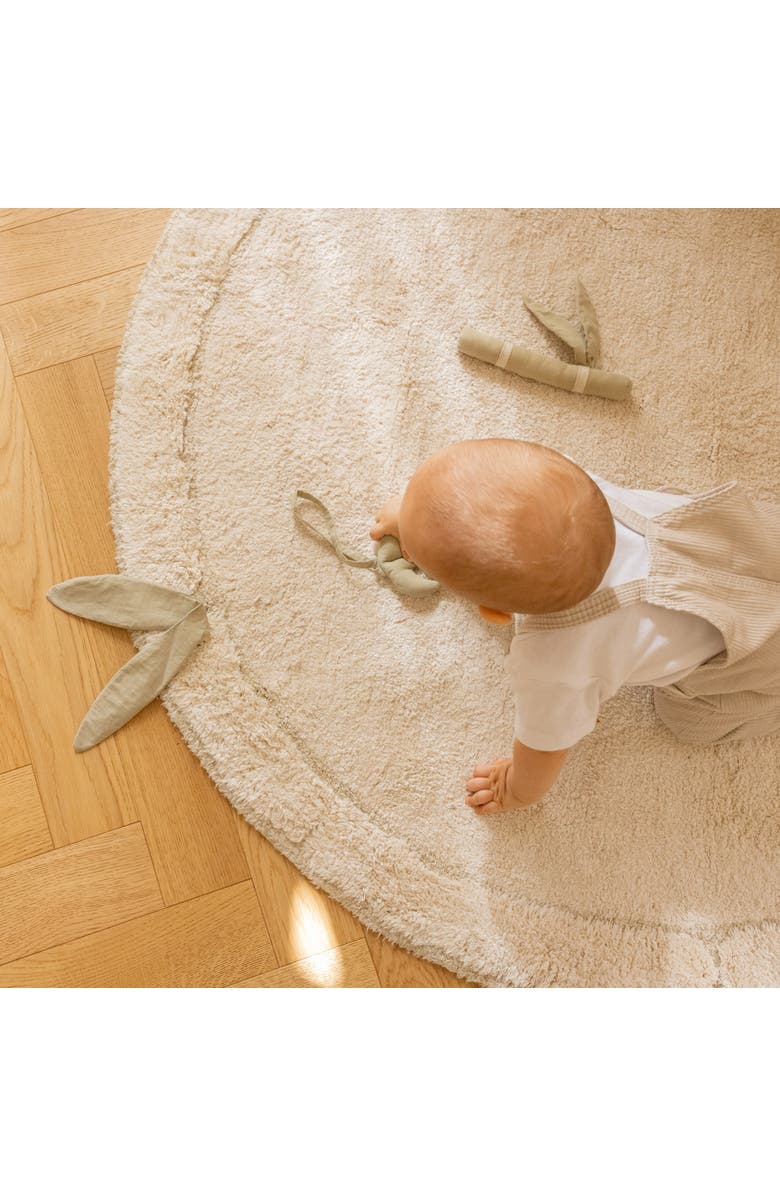 Lorena Canals Washable rug  Leaf, Alternate, color, Natural, Ivory, Olive