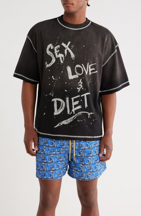 シャツ DIET STARTS MONDAY Strokes Cotton & Linen Blend Camp Shirt Men's DIET STARTS MONDAY Shirts | Nordstrom