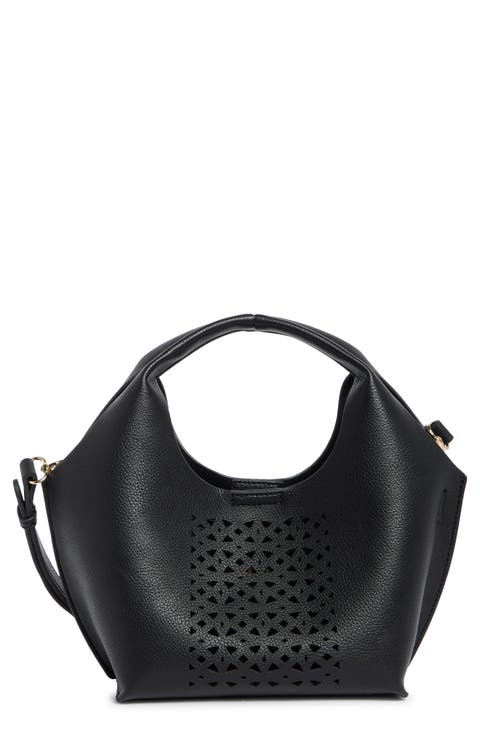 Galen Cutout Faux Leather Handbag