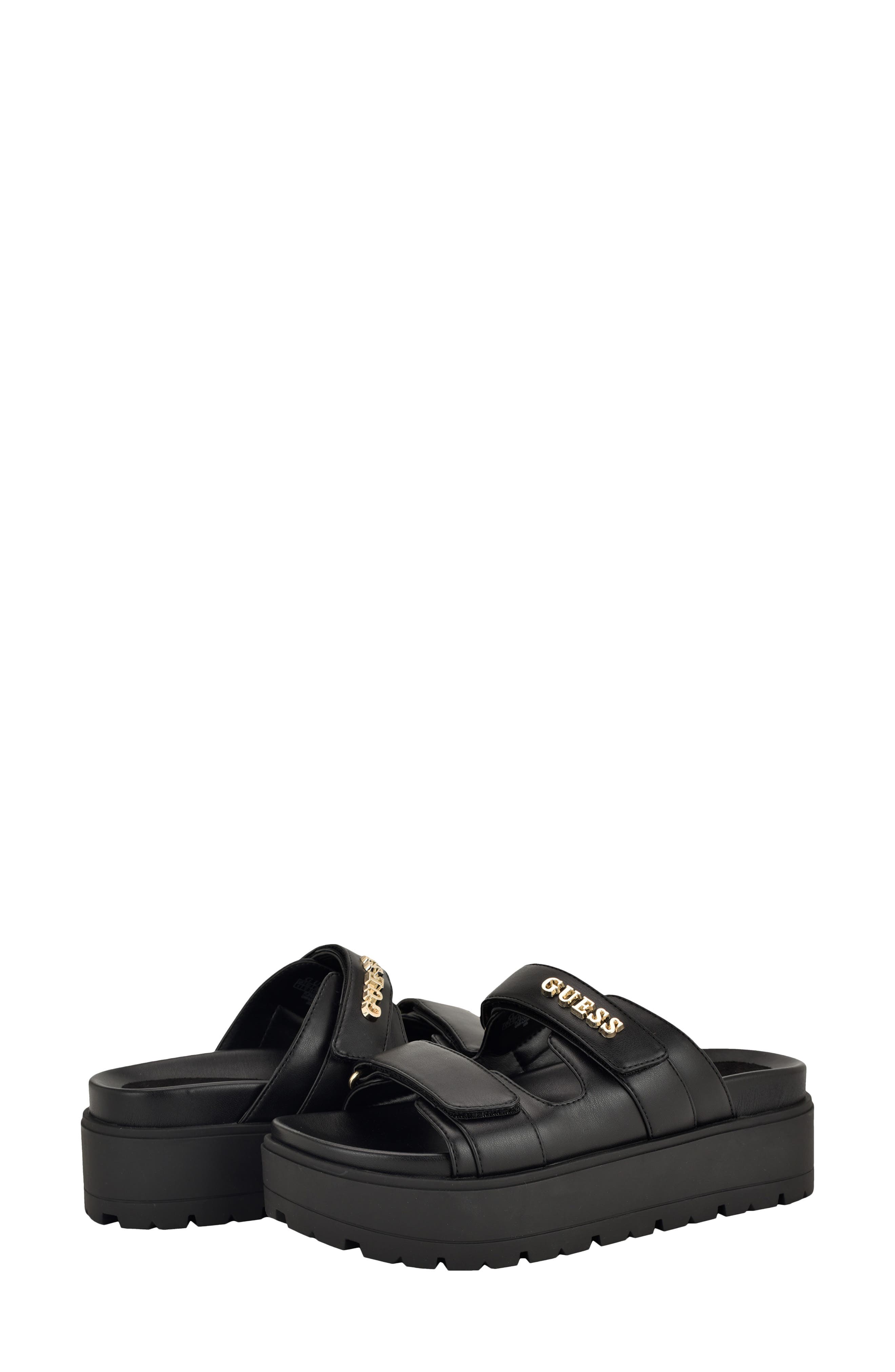 GUESS Faxon Platform Slide Sandal, Alternate, color, 