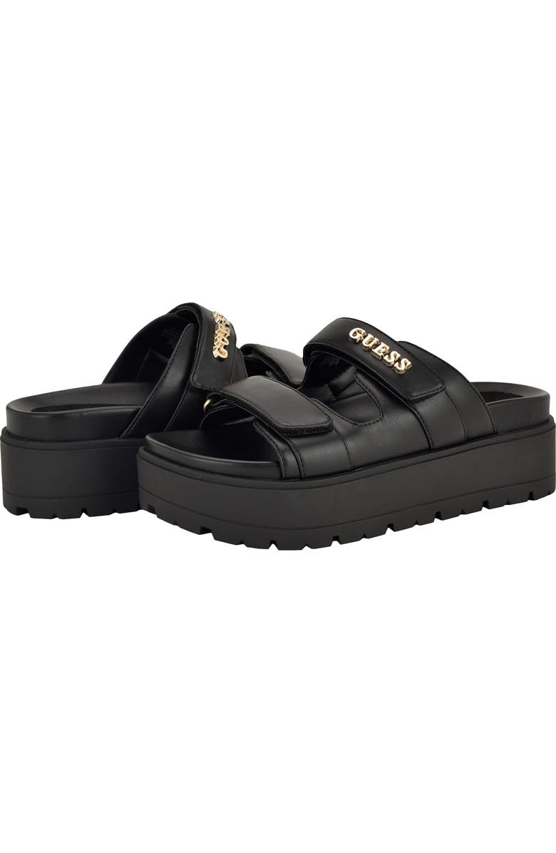 GUESS Faxon Platform Slide Sandal, Alternate, color,