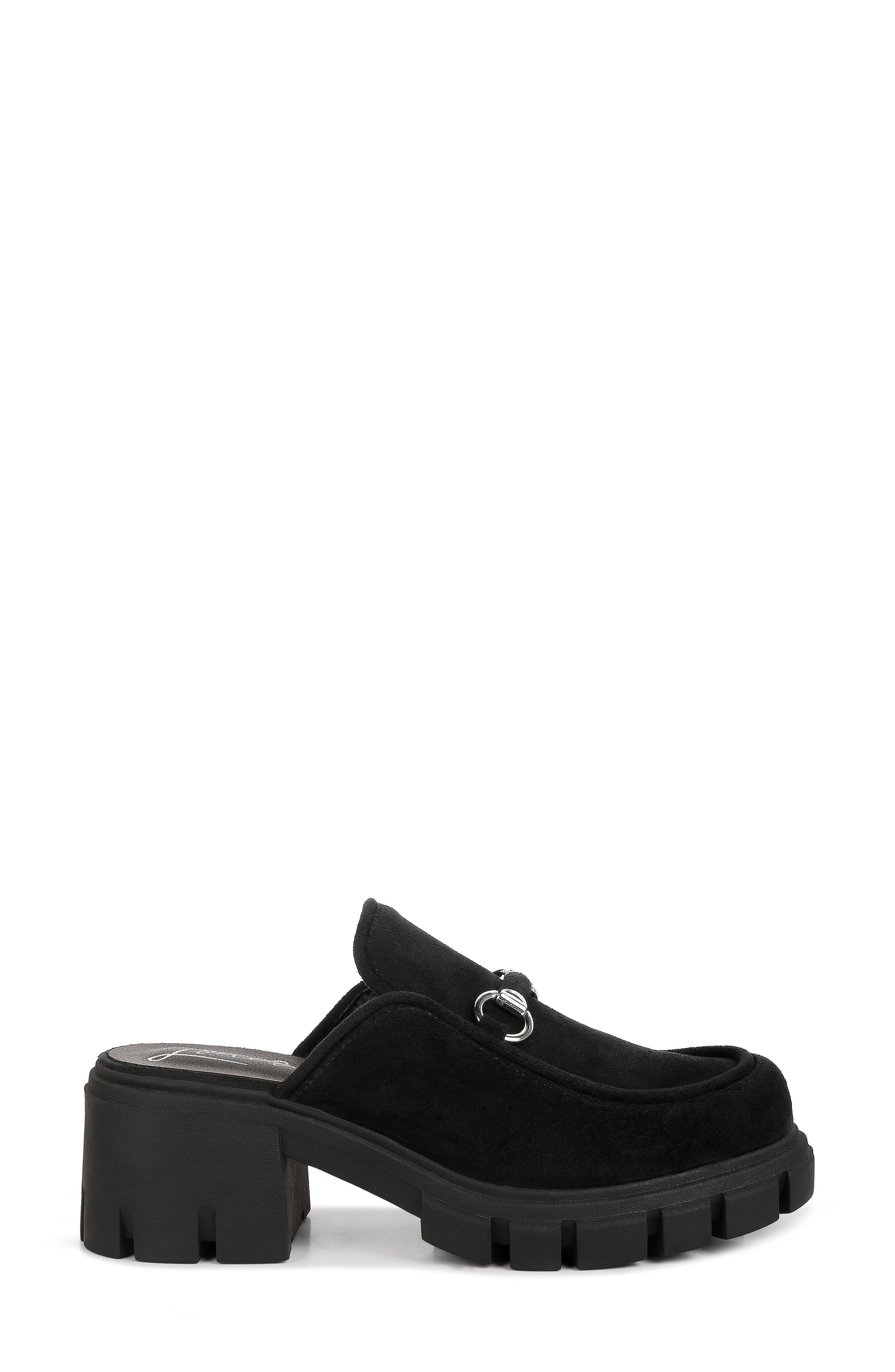 LONDON RAG Prosper Velvet Mule, Alternate, color, Black