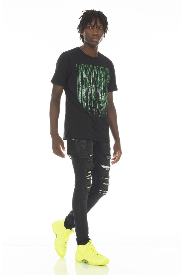 Punk Super Skinny Jeans, Alternate, color, GRADIENT