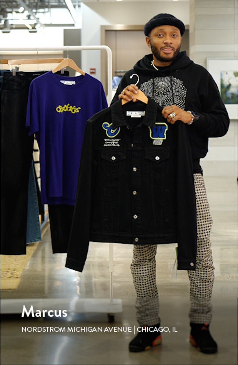 Varsity Patch Denim Jacket, sales video thumbnail