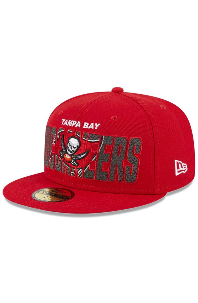 New Era Men's New Era Red Tampa Bay Buccaneers 2023 NFL Draft 59FIFTY Fitted Hat, Alternate, color,