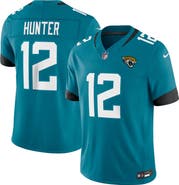 Nike Men's Nike Travis Hunter Teal Jacksonville Jaguars Team Vapor F.U.S.E. Stitched Limited Jersey