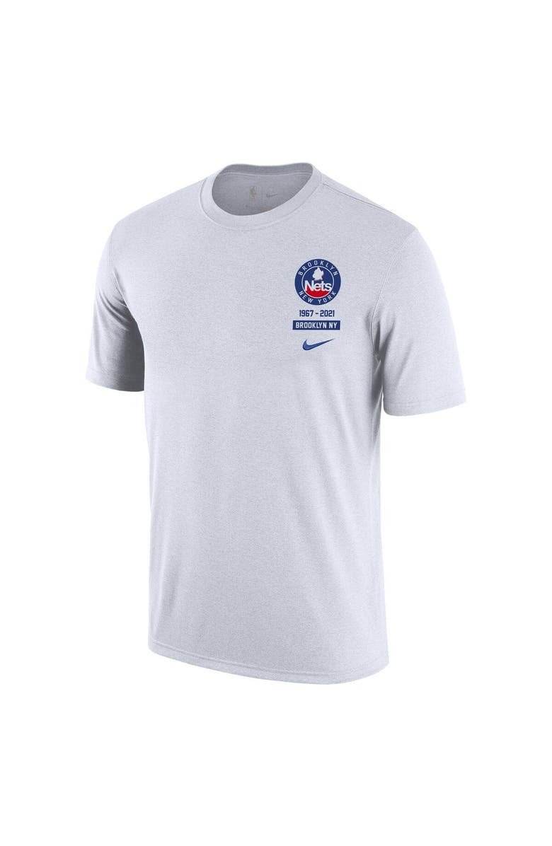 Nike Men's Nike White Brooklyn Nets 2021/22 City Edition Courtside Heavyweight Moments Story T-Shirt, Alternate, color,