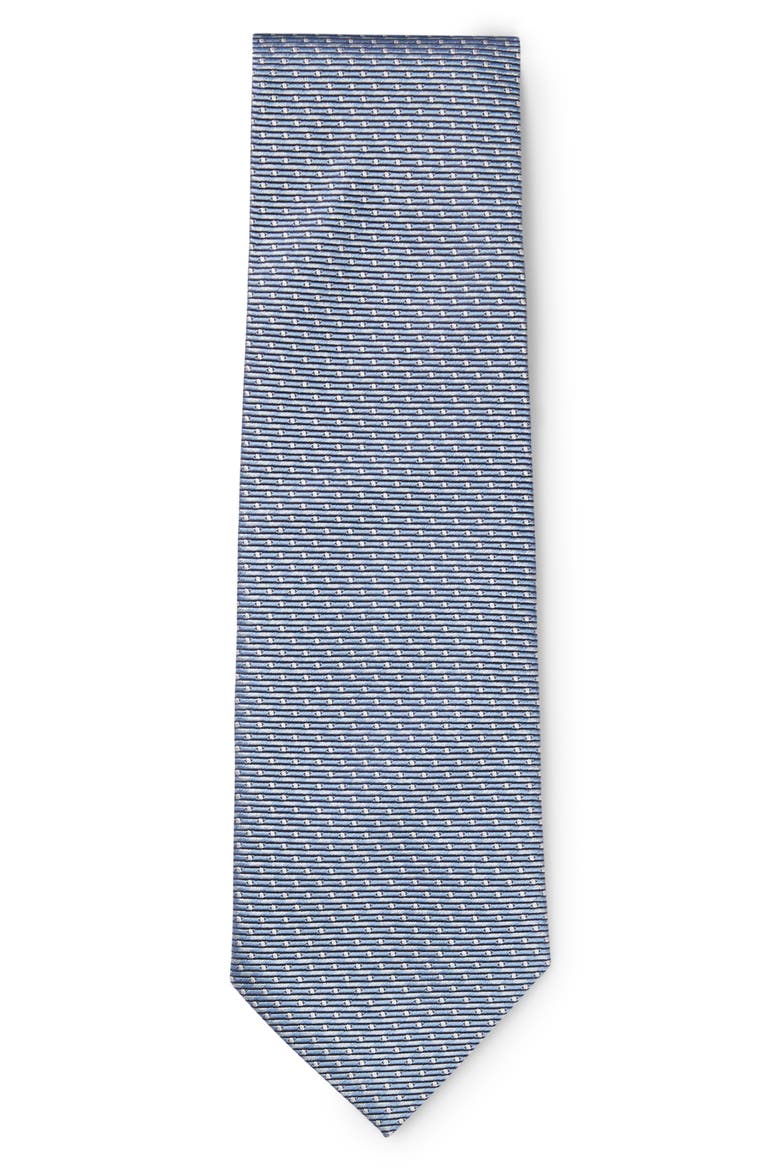 Micropattern Silk Jacquard Tie, Alternate, color, LIGHT/ PASTEL BLUE