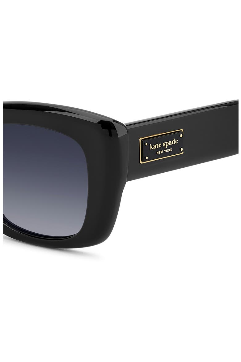 jenell 51mm gradient rectangular sunglasses, Alternate, color, GOLD BLACK
