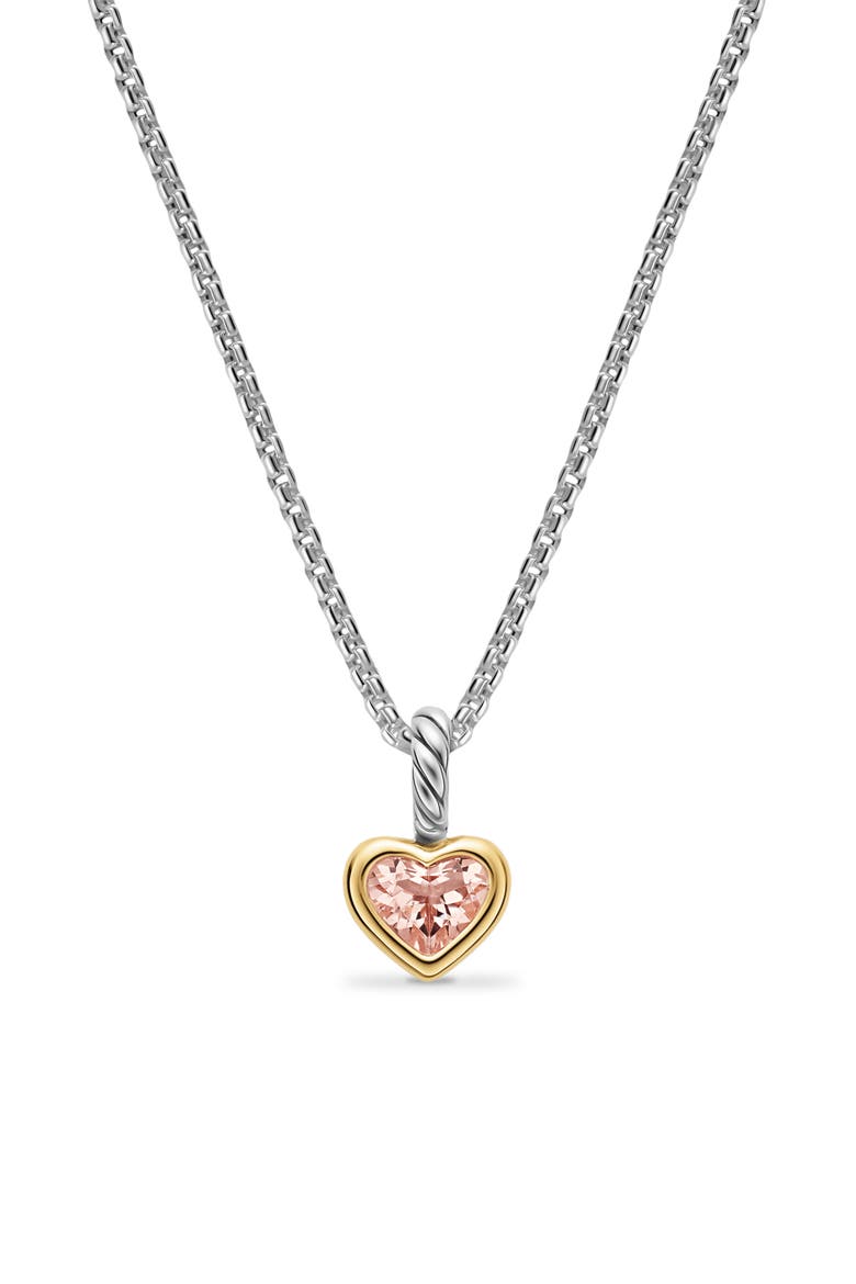 Mini Heart Amulet, Alternate, color, TWO-TONE/ PINK