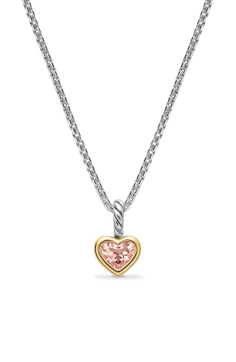 David Yurman Mini Heart Amulet, Alternate, color, Two-Tone/ Pink