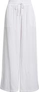 Caslon® Wide Leg Gauze Pants
