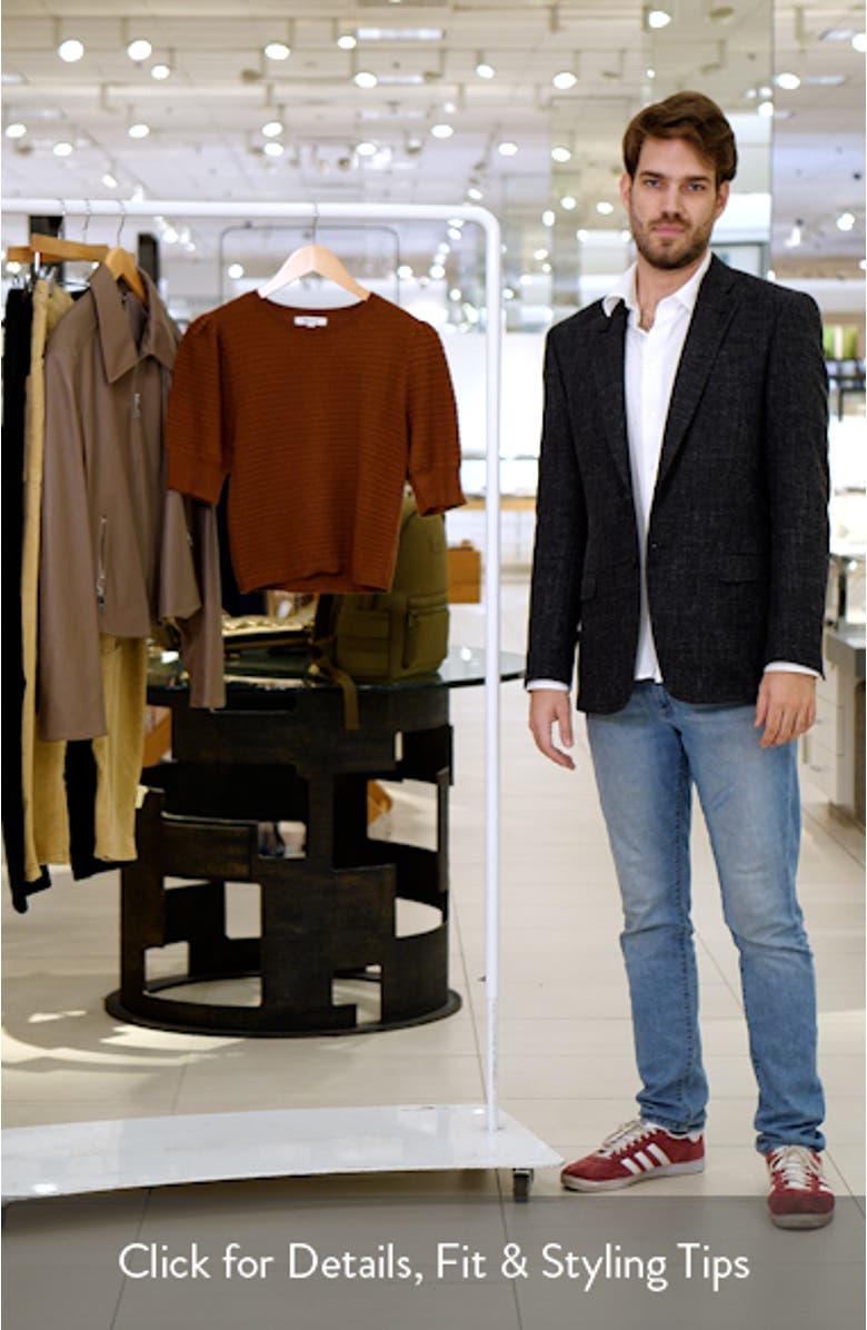 Puff Sleeve Merino Wool & Silk Sweater, sales video thumbnail