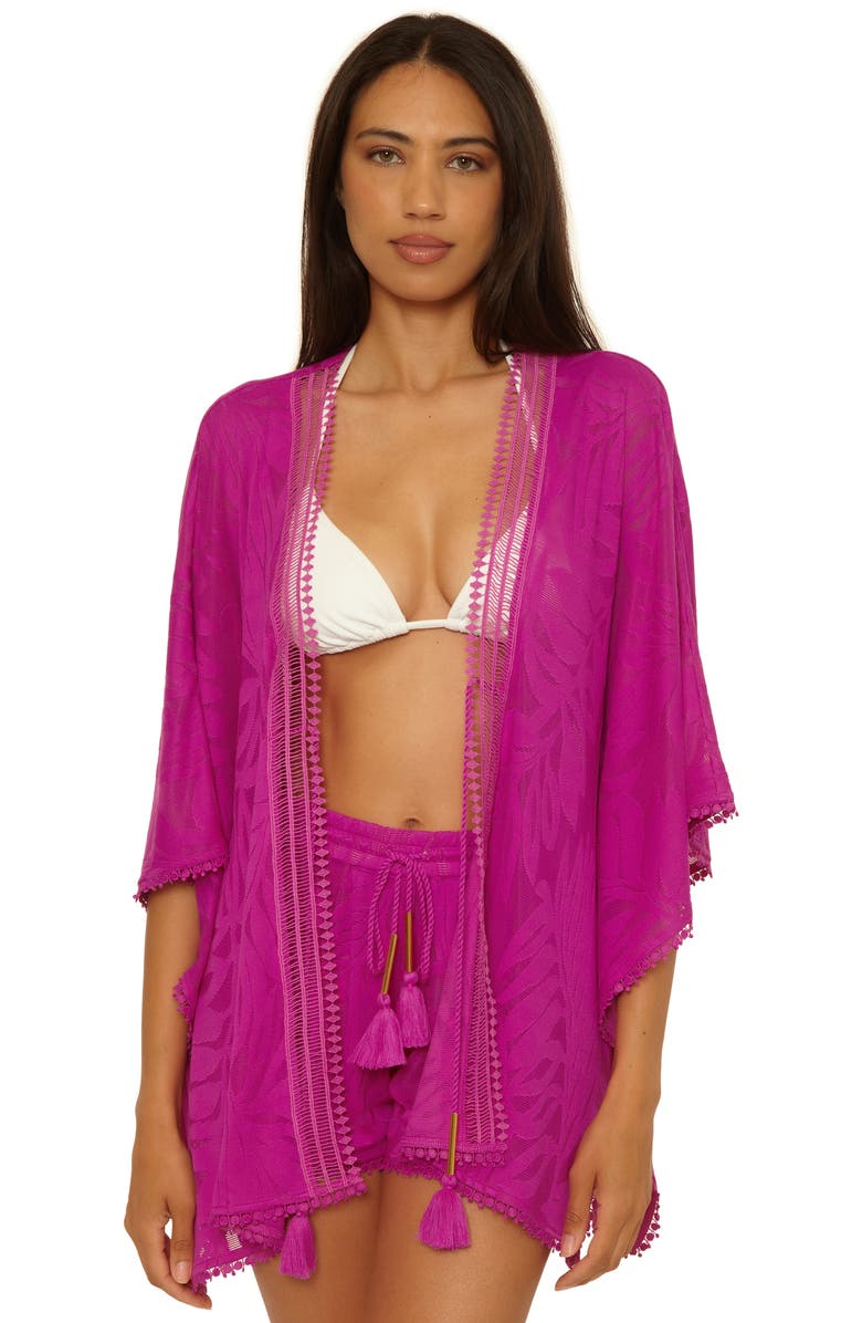 Trina Turk Catamaran Tassel Tie Cover-Up Tunic, Alternate, color, 