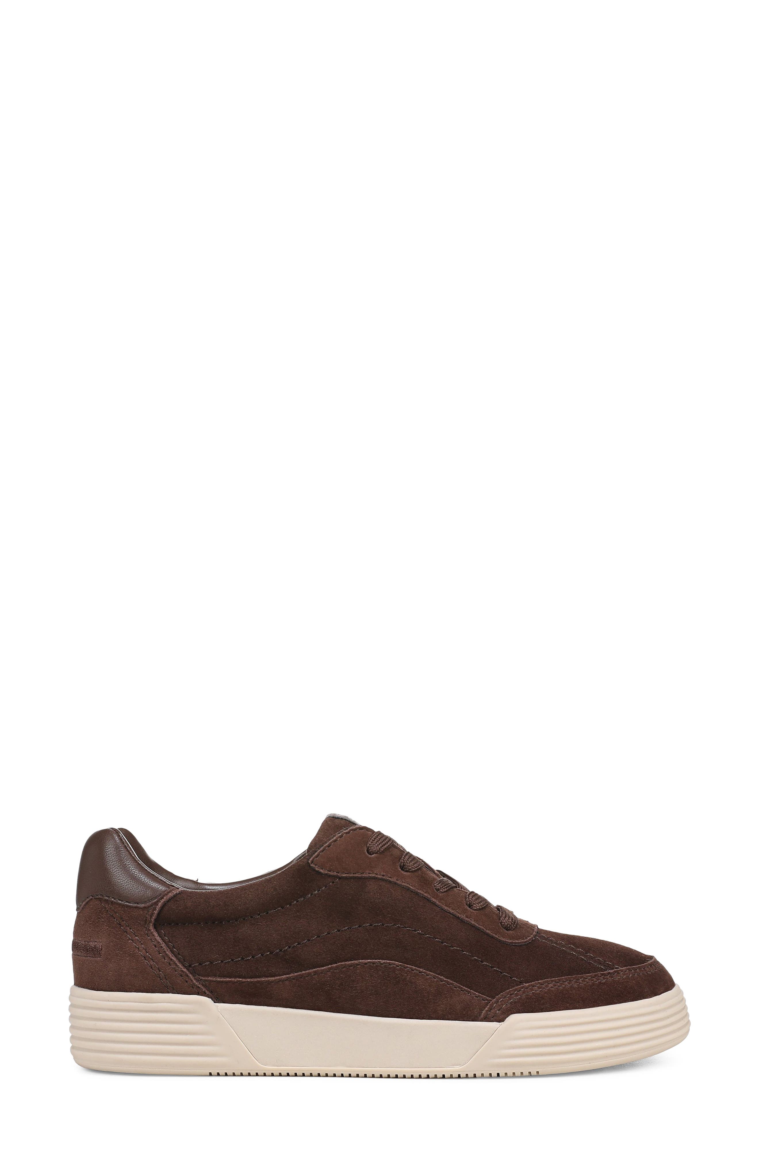 Cami Leather Sneaker, Alternate, color, CHOCOLATE SUEDE