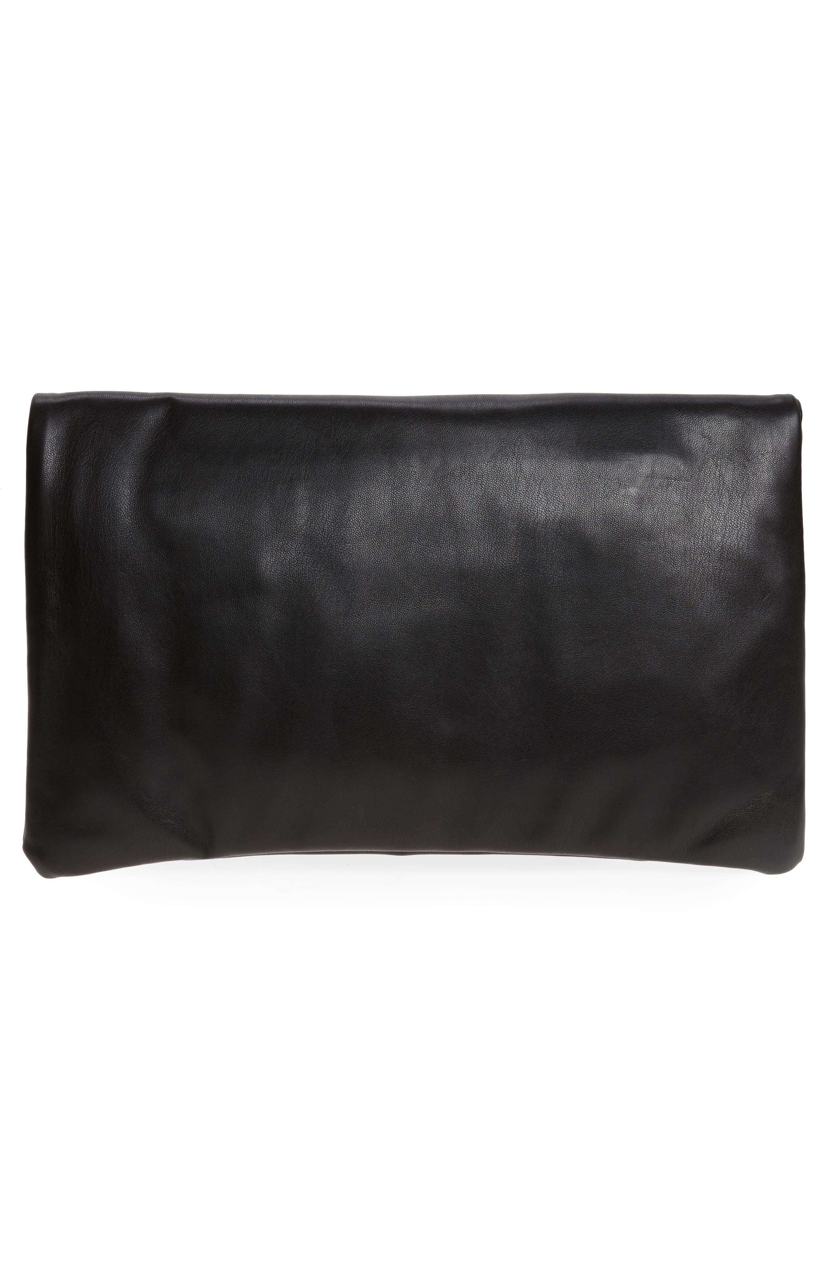 Sole Society Melrose Faux Leather Clutch, Alternate, color, 